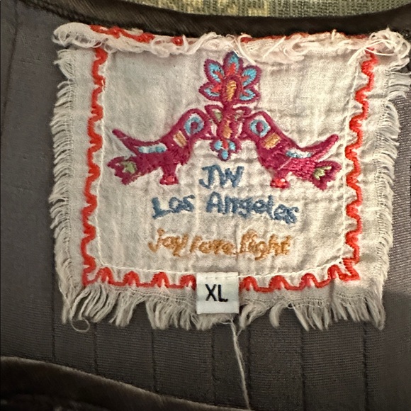 Johnny Was Velvet Top with Floral Embroidery - Picture 4 of 6